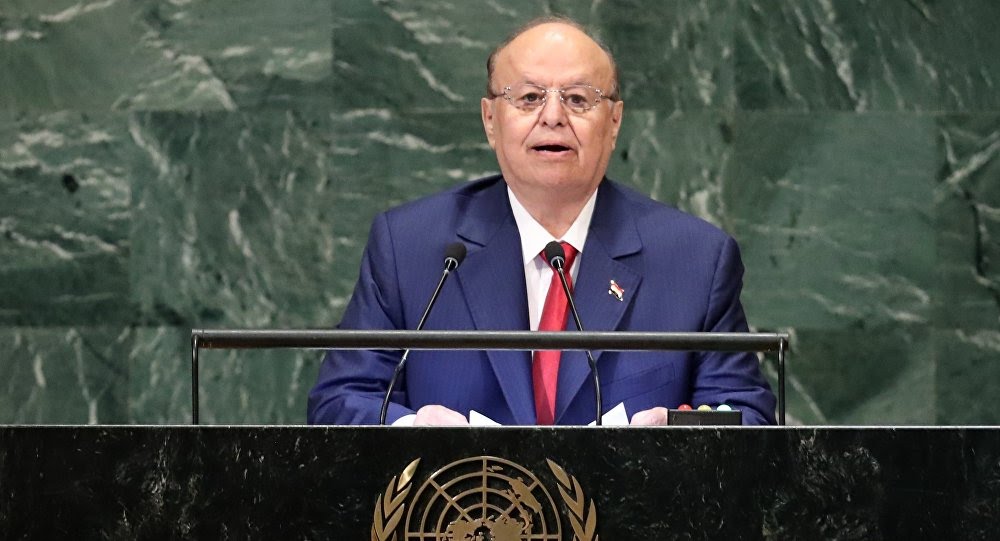 هادي : لا مسار للحل في اليمن غير مسار الامم المتحدة