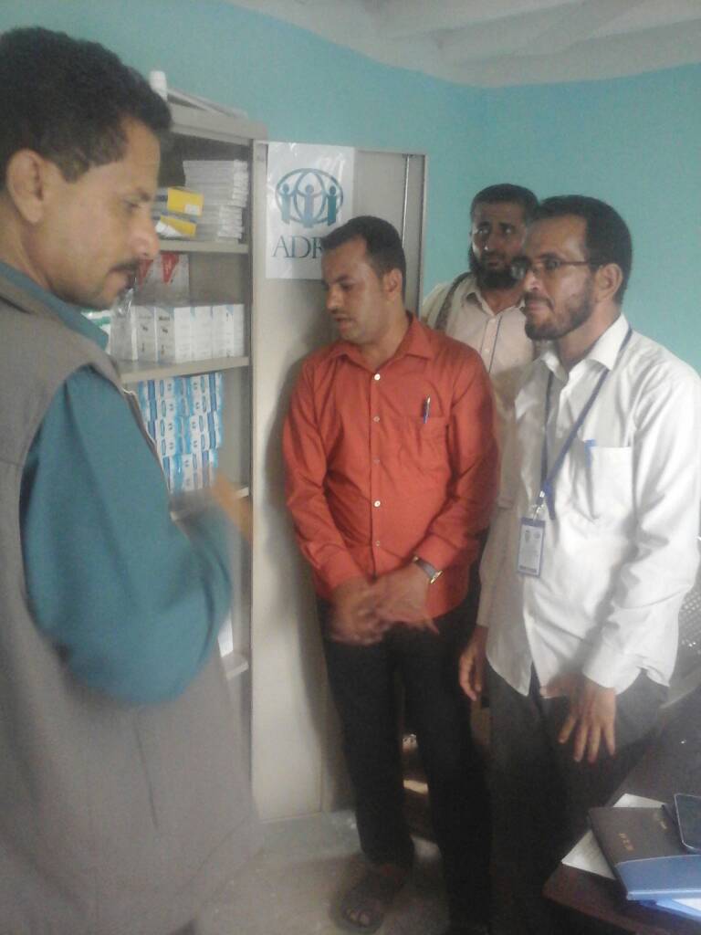 مدير مكتب الصحة بمديرية الأزارق  يزور  الوحدة الصحية بمنطقة قرض
