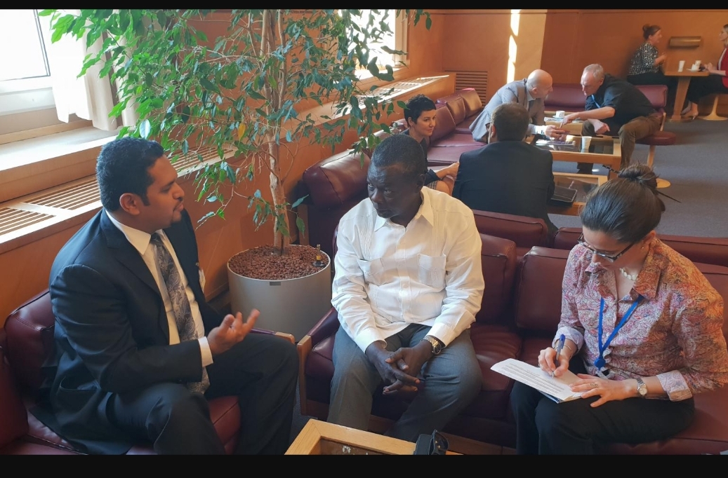 وزير حقوق الانسان يلتقي سفير كوبا بمقر الأمم المتحدة في جنيف