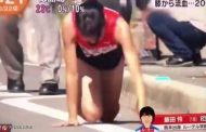 يابانية تكمل الماراثون بعد أن كسرت ساقها