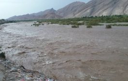 ارتفاع منسوب مياة السيول في سد باتيس