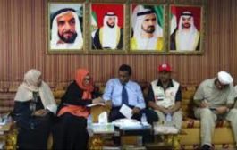 ممثل الهلال الأحمر الإماراتي يناقش مشاريع ذوي الاحتياجات الخاصة للمحافظات المحررة