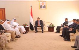 رئيس الوزراء يستقبل سفير دولة الامارات العربية المتحدة لدى اليمن