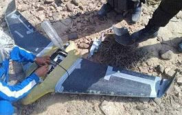 قوات الجيش تسقط طائرة تجسس بدون طيار تابعة لمليشيا الحوثي بالضالع