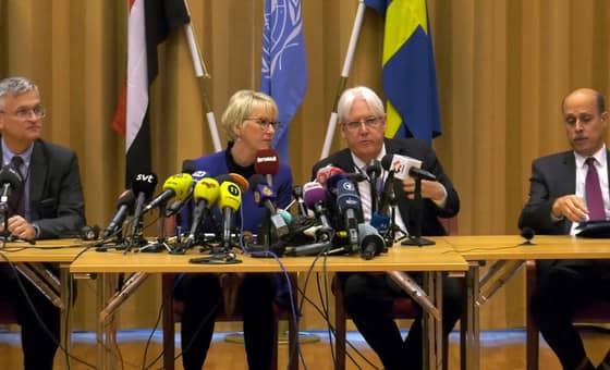 ابرز ما جاء في الجلسة الختامية لمشاورات السلام اليمنية في ‎السويد