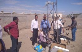 تركيب اول محطة مناخية للانذار المبكر في اليمن بمحافظة أبين