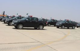 السعودية تسلم أمن حضرموت دفعة جديدة من السيارات