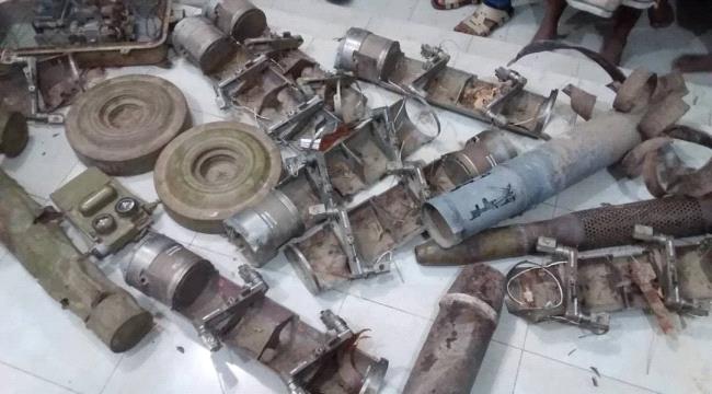 لحج : اجهزت الأمن تضبط كميات من الالغام والمتفجرات