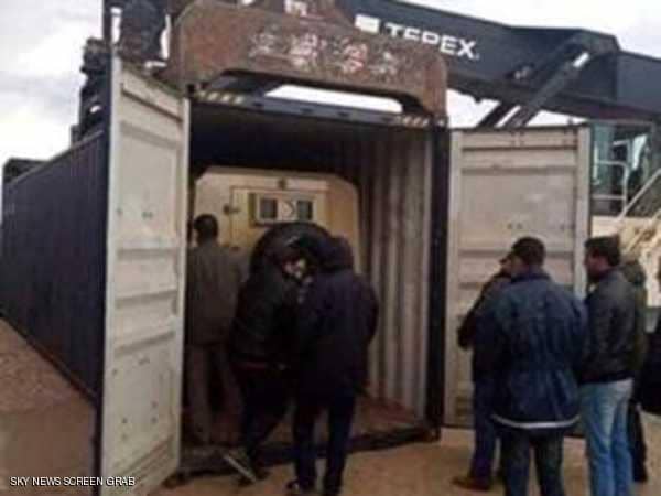 ضبط شحنة مدرعات تركية في طريقها إلى 
