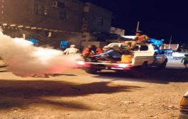 قوات الطوارئ بمنطقة الممدارة تدشن حملة رش مبيد الناموس في شوارع المنطقة