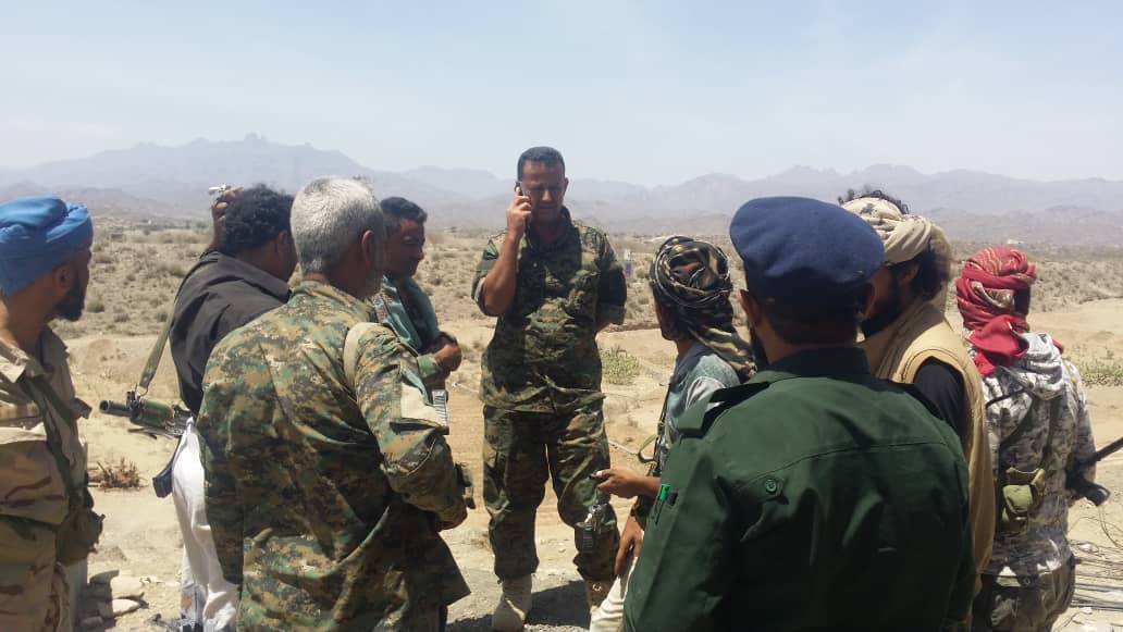 مدير أمن الضالع يتفقد جبهة الفاخر وحمك ويشيد بصمود المقاتلين