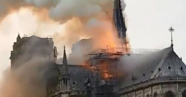 شاهد بالفيديو.. حريق هائل يلتهم العاصمة الفرنسية باريس وترامب يفاجئ العالم بهذا الإعلان الصادم