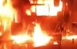 إحتراق حافلة معتمرين أردنيين في مكة والأوقاف توضح