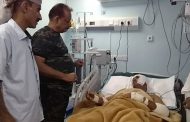 وكيل أول محافظة لحج اللواء الركن صالح البكري يتفقد جرحى جبهة الضالع بمستشفى الالماني بعدن