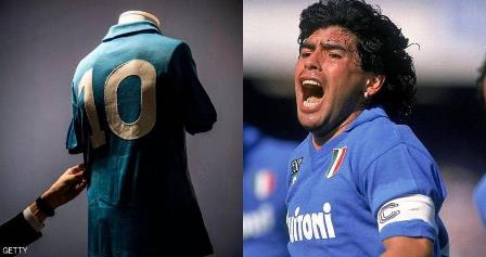 بعد حجبه 27 عاما.. نابولي قد يمنح قميص مارادونا لرودريغيز