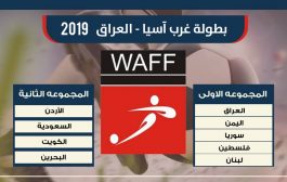 اليمن ضمن المجموعة الأولى لبطولة غرب آسيا العراق 2019