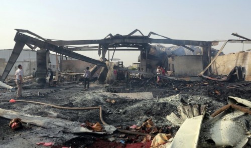 مليشيات الحوثي تقصف مصنع يماني في الحديدة