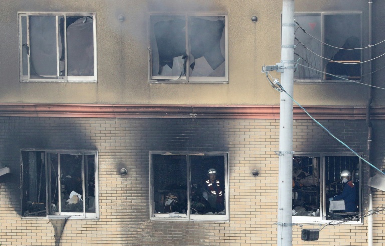 33 قتيلا على الاقل في حريق يشتبه بأنّه متعمد في استوديو للرسوم المتحركة في اليابان