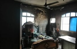 حريق يلتهم منزل الدكتور الربيعي ونجاة عائلته من الموت