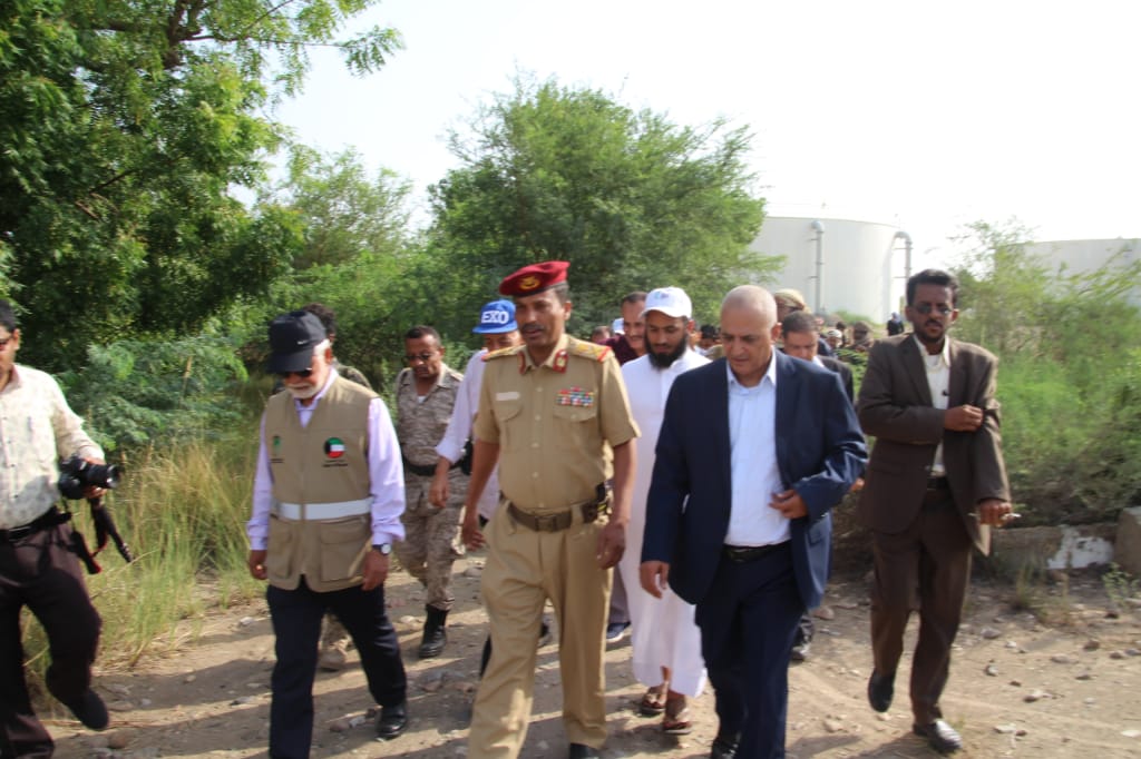 وضع حجر أساس مشروع حقل الحصن في أبين لتغذية عدن بالمياه