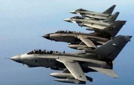 تحليق مكثف لطيران التحالف العربي في سماء عدن
