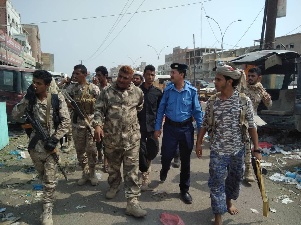 حملة امنية في سوق الكراع بقيادة مدير امن محافظة لحج