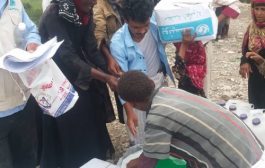 الضالع : منظمة اليونيسيف توزع سلل نظافة للنازحين والأسر الفقيرة في منطقة حجر