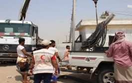الهلال الأحمر الإماراتي يدشن العمل بتشغيل 10 مضخات غاطس قُدمت لمؤسسة المياه بعدن