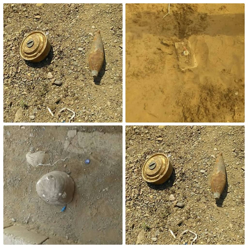 اللواء ال11عمالقة يفكك عبوات والغام في الخطوط الرئسية  بالساحل الغربي