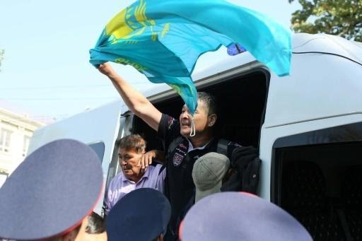 توقيف العشرات خلال تظاهرة في كازاخستان