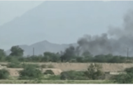 شاهد بالفيديو: انفجار مخزن أسلحة للمليشيات الحوثية شمال حيس