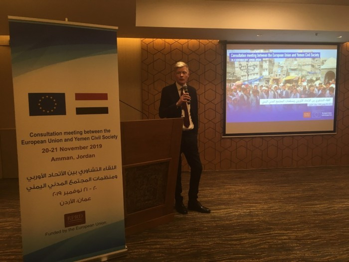 سفير الاتحاد الأوروبي باليمن يشيد بمنظمات المجتمع المدني