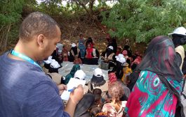 اليوسفي يلتقي بمسئولين منظمة اليونيسيف بمنطقة الكود...وزيارة ميدانية لمخيمات النازحين