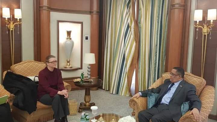 د. الخبجي يبحث مع مسؤولتين أمريكيتين سُبل تنفيذ اتفاق الرياض 