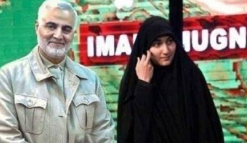 ابنة قاسم سليماني تناشد 