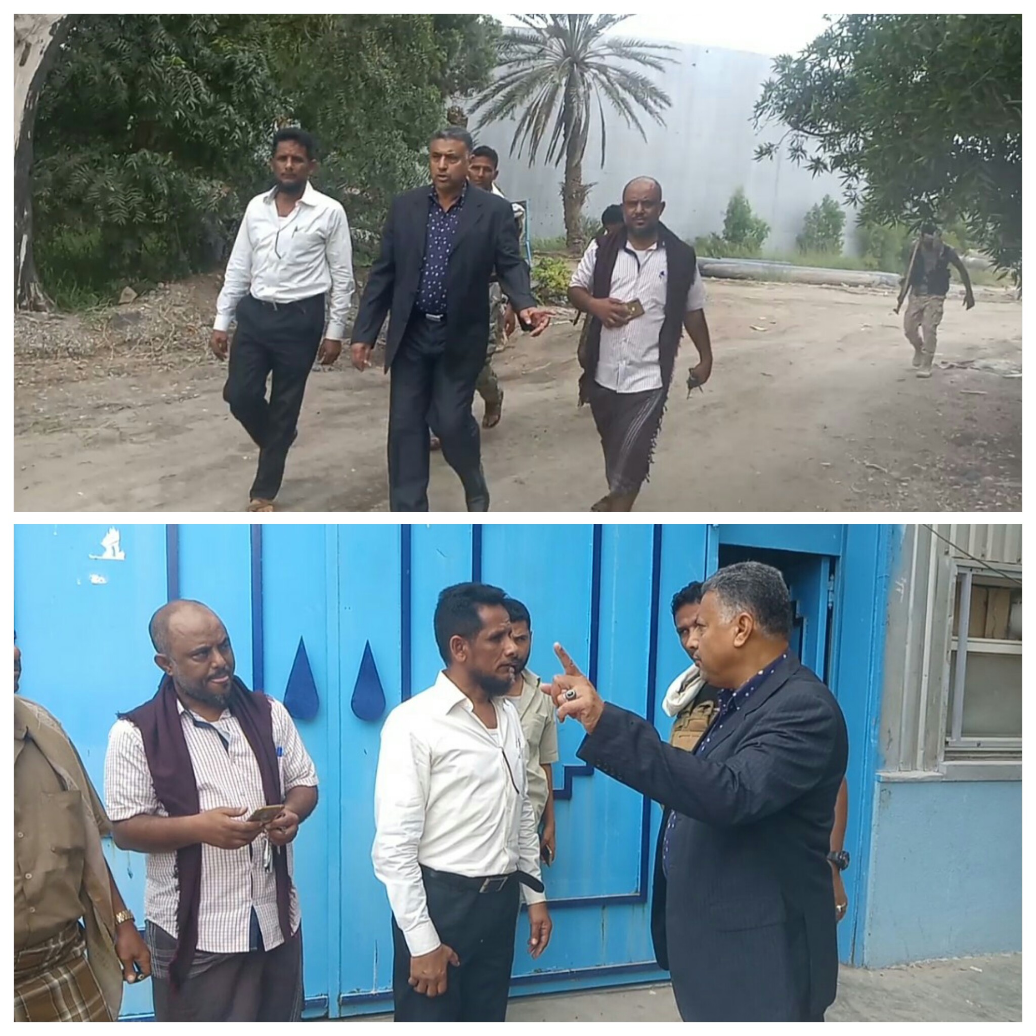 القائم بأعمال محافظ عدن يتفقد محطة البرزخ لضخ المياه ويطلع على إحتياجاتها