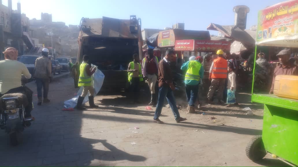 إستمرار حملة النظافة في مدينة الضالع