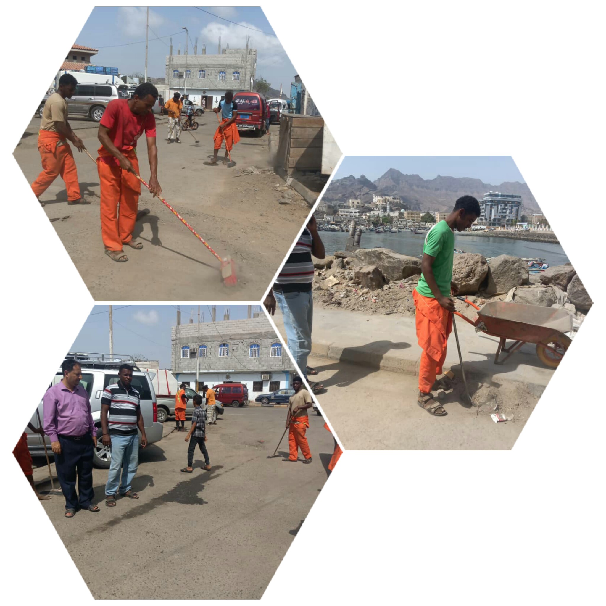 تنفيذ حملة نظافة لكورنيش صيرة