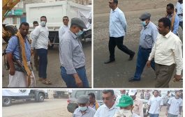 مدير عام نظافة عدن يدشن حملة الإصحاح البيئي في المحافظة ( عدن أجمل )