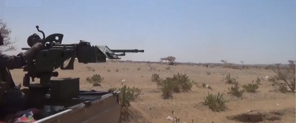 الجوف : صاروخ باليستي حوثي استهدف القيادات العسكرية  سبق سقوط مدينة الحزم