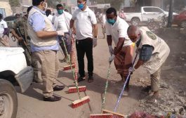 المجلس الانتقالي بمحافظة لحج يدشن حملة نظافة واسعة بمدينة الحوطة
