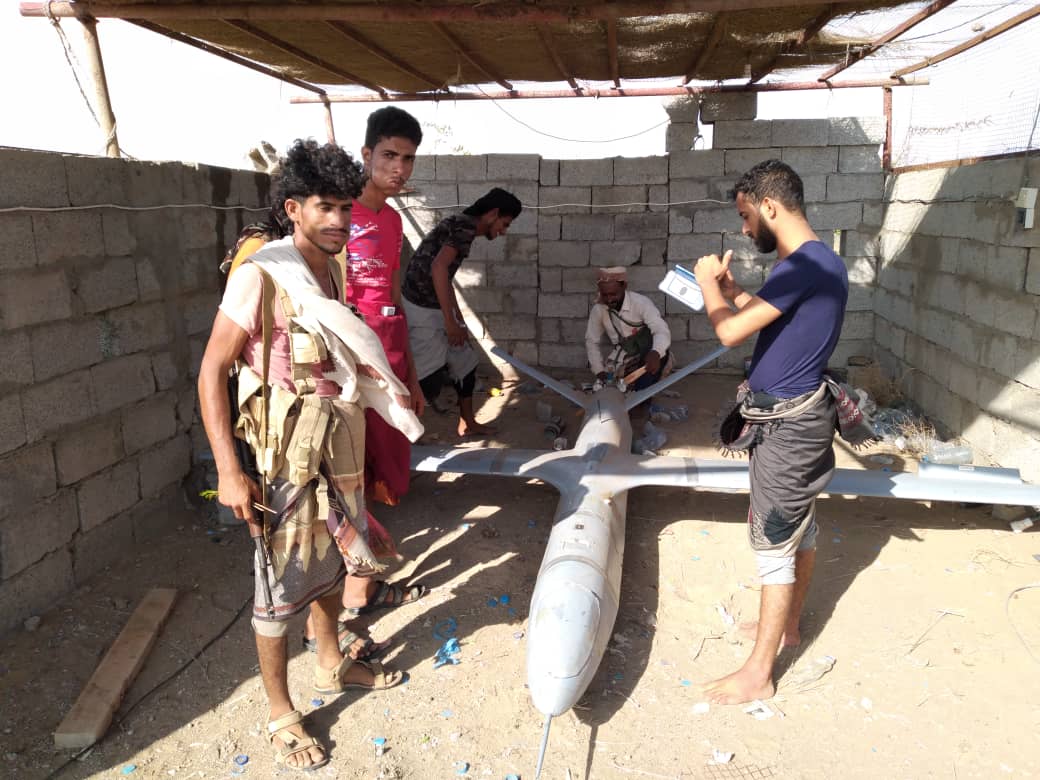 ابناء مسيمير الحواشب يسقطون طائرة حوثية مسيرة