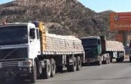 شاهد بالفيديو: مئات الشاحنات الداخلية يتم حجزها بسبب كورونا.. ورواد التواصل يعلقون
