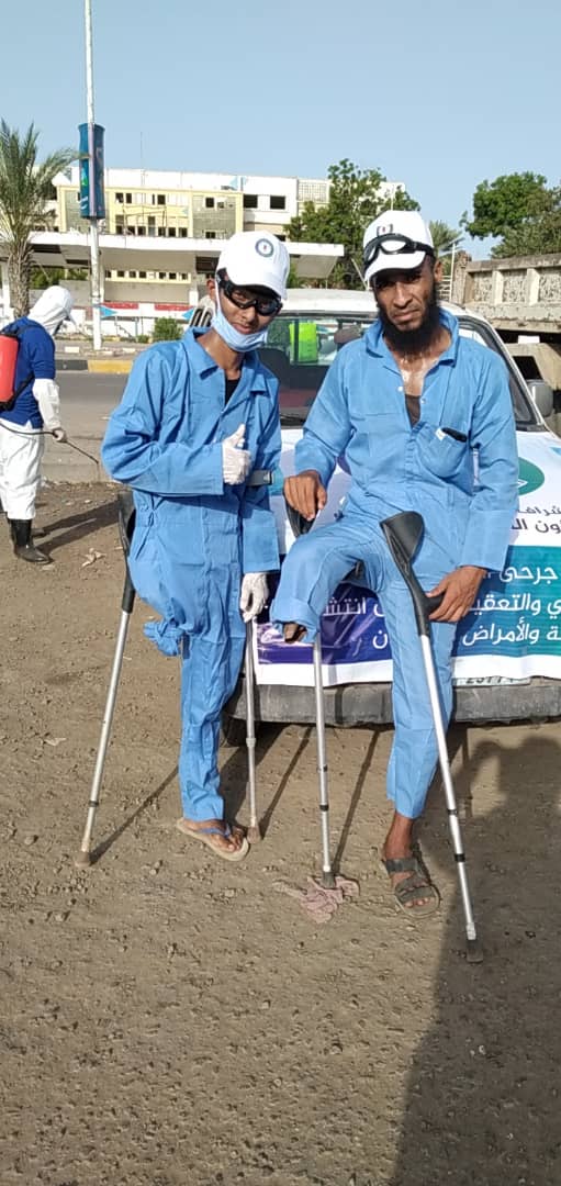 الوكيل النوبة يدشن مبادرة جرحى الحرب الأبطال للحد من إنتشار الأوبئة في العاصمة عدن