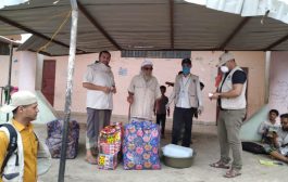تدشين مشروع توزيع السلة الصحية للمخيمات والتجمعات النازحين في قعطبة