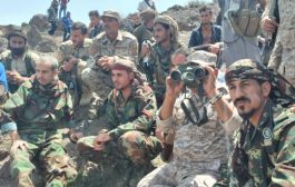 قائد المنطقة العسكرية الرابعة يتفقد جبهات القتال شمال محافظة الضالع