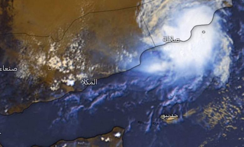 الأرصاد يعلن وصول تأثيرات الحالة المدارية إلى حضرموت شرقي اليمن