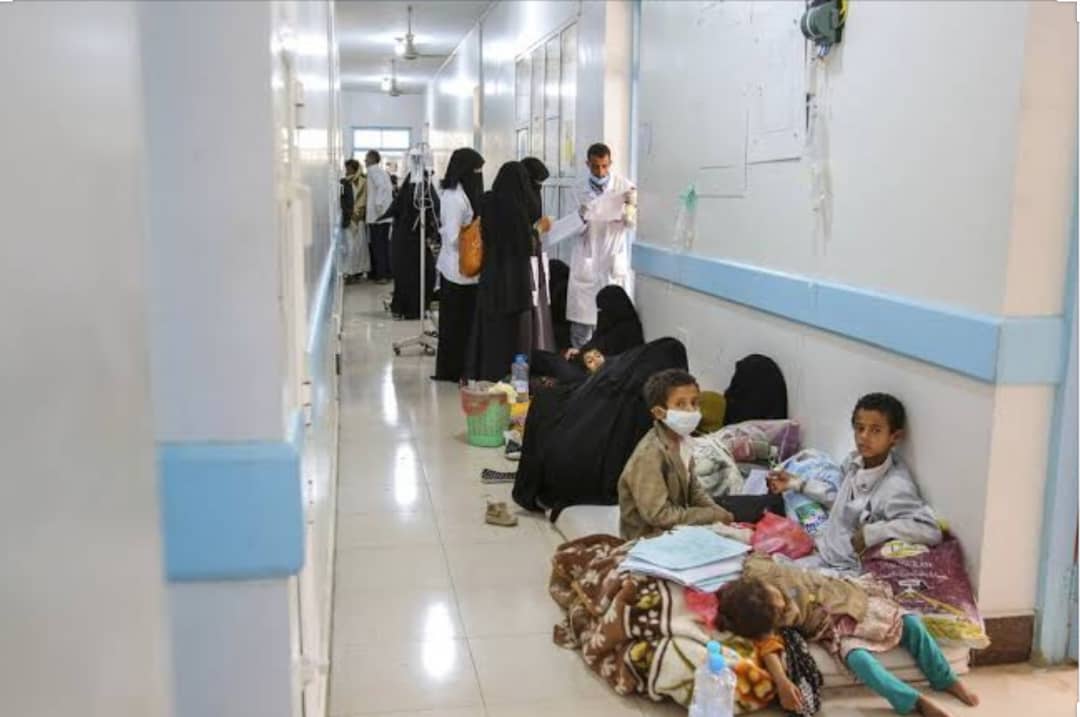 المناطق التي تسيطر عليها المليشيات الحوثي تسجل ارقام  مرعبة مصابة  بالكوليرا