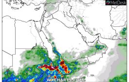 توقعات بأمطار غزيرة ومتوسطة خلال 28 ساعة القادمة