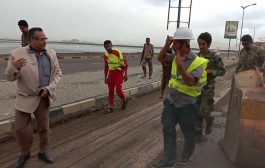 البري  يتفقد سير العمل في مشروع تأهيل الطريق البحري والشاجري يطلع على سير اعمال النظافة